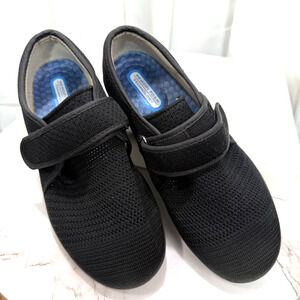 Youyun Walking Ergonomic Shoes Black Slip On UNISEX Women’s 9.5/Men’s 8.5
